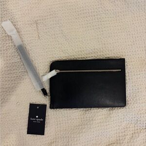 Kate Spade Black Zip Clutch